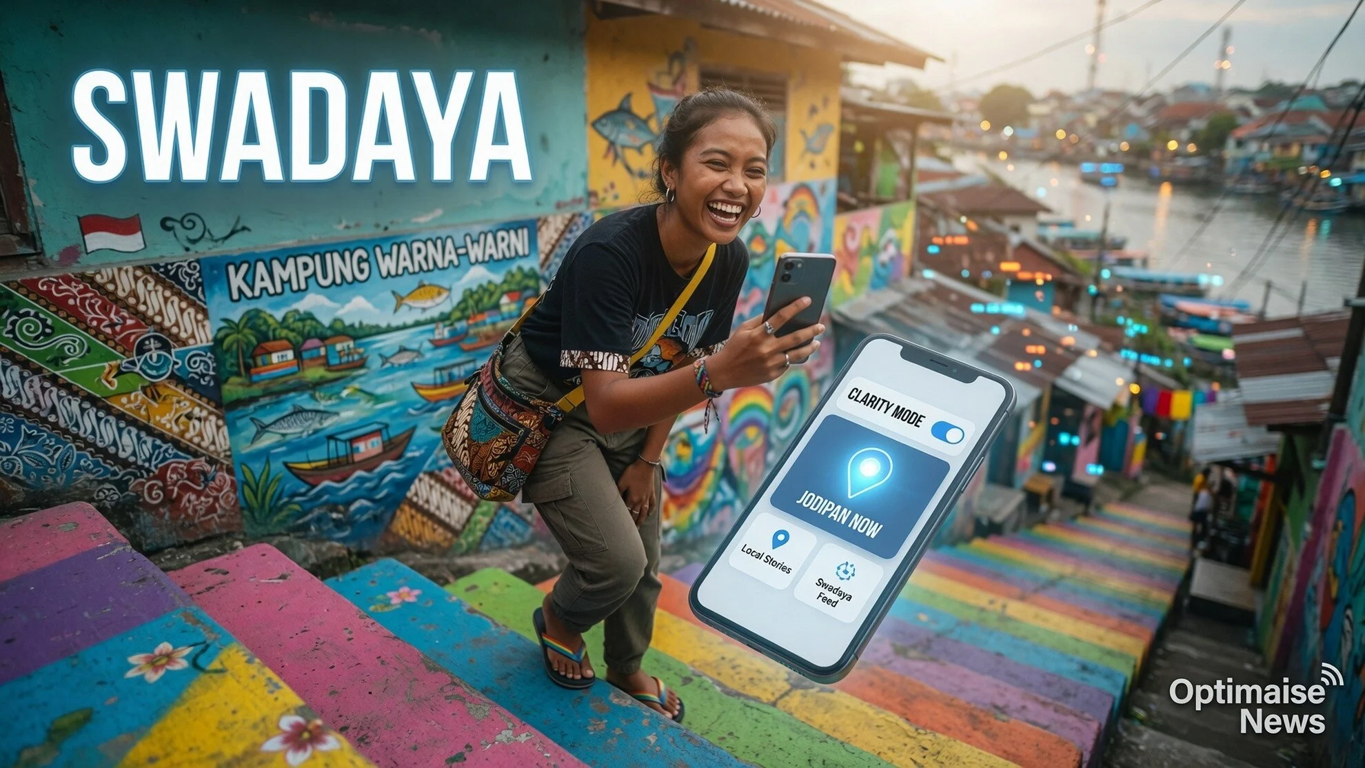 Kampung Warna-Warni Jodipan Bertahan: Tiket Rp5.000 Swadaya Cat