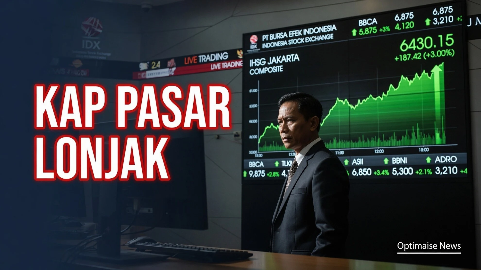 Kap Pasar Lonjak Rp200 T, IHSG Tembus 6.430 di Sesi I