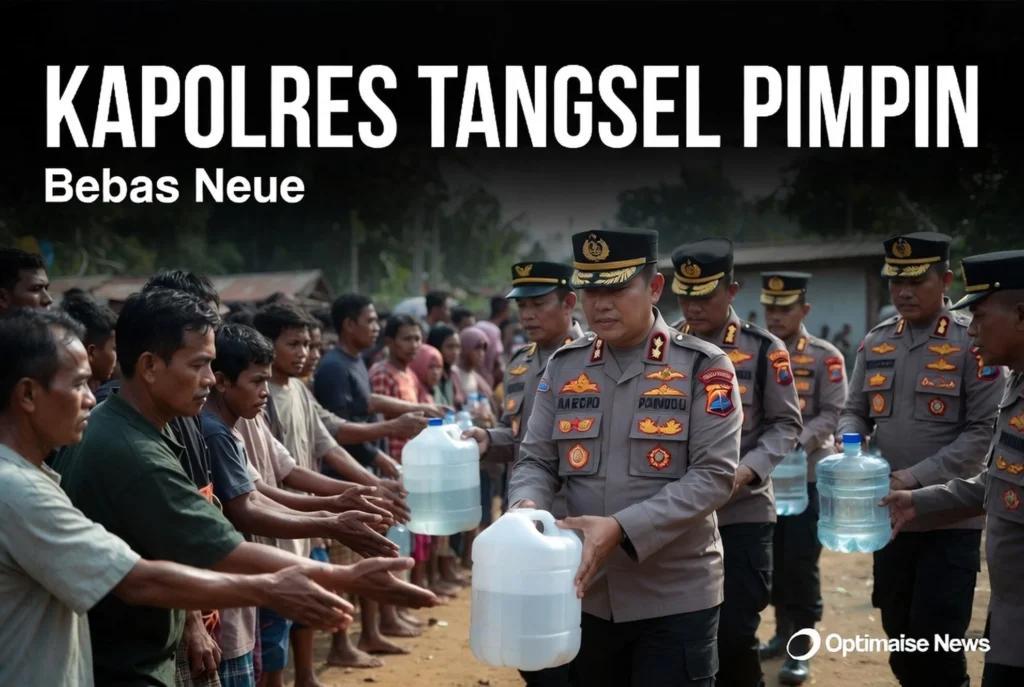 Kapolres Tangsel Pimpin Bantuan Air Bersih di RT 13 Kranggan