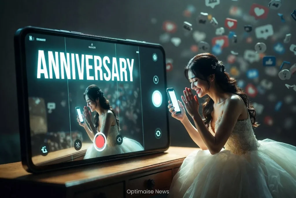 Karina Ranau Kenakan Gaun Pengantin Anniversary