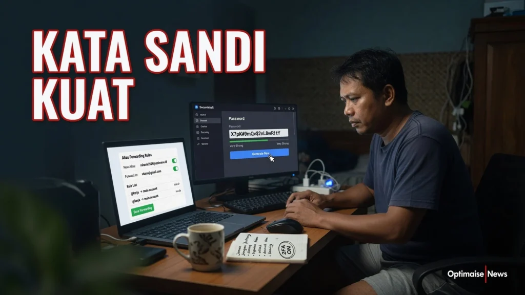 Kata Sandi Kuat Hanya Sepertiga, Solusi Alias Email