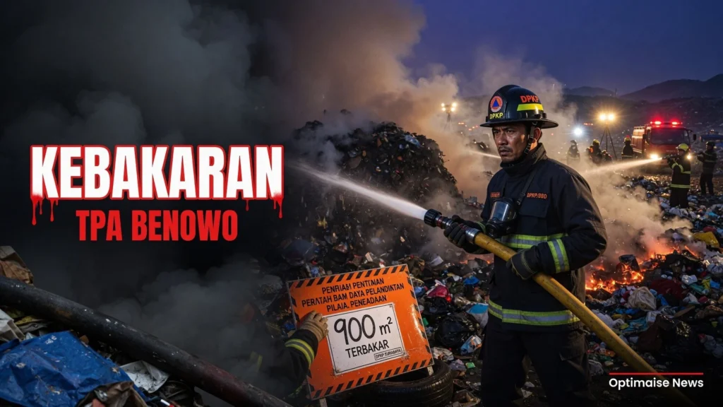 Kebakaran TPA Benowo Surabaya Padam Setelah Hangus 900 m²