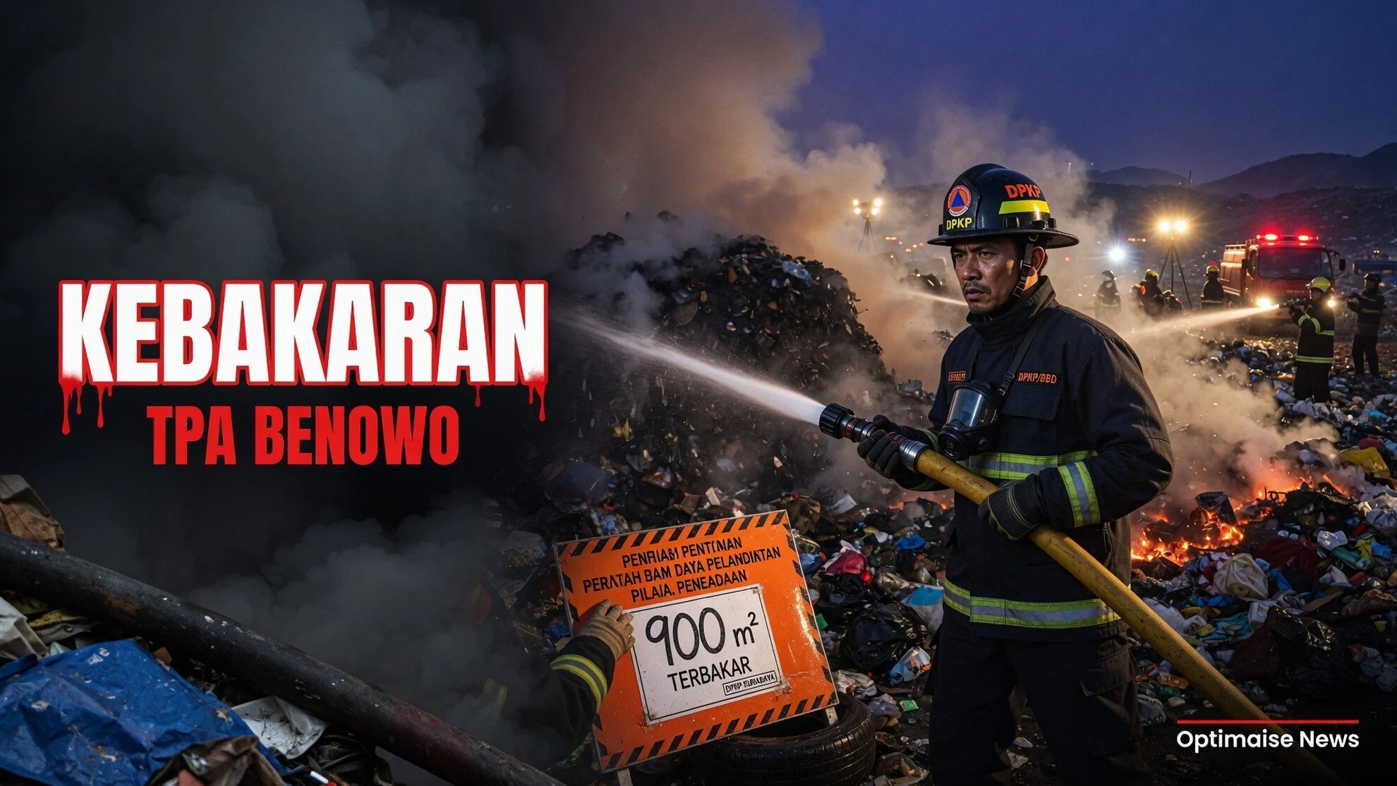 Kebakaran TPA Benowo Surabaya Padam Setelah Hangus 900 m²
