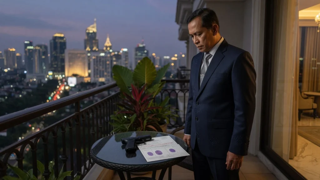 Senjata Api di Balkon Kamar St Regis Berisi Sidik Jari Identik WH