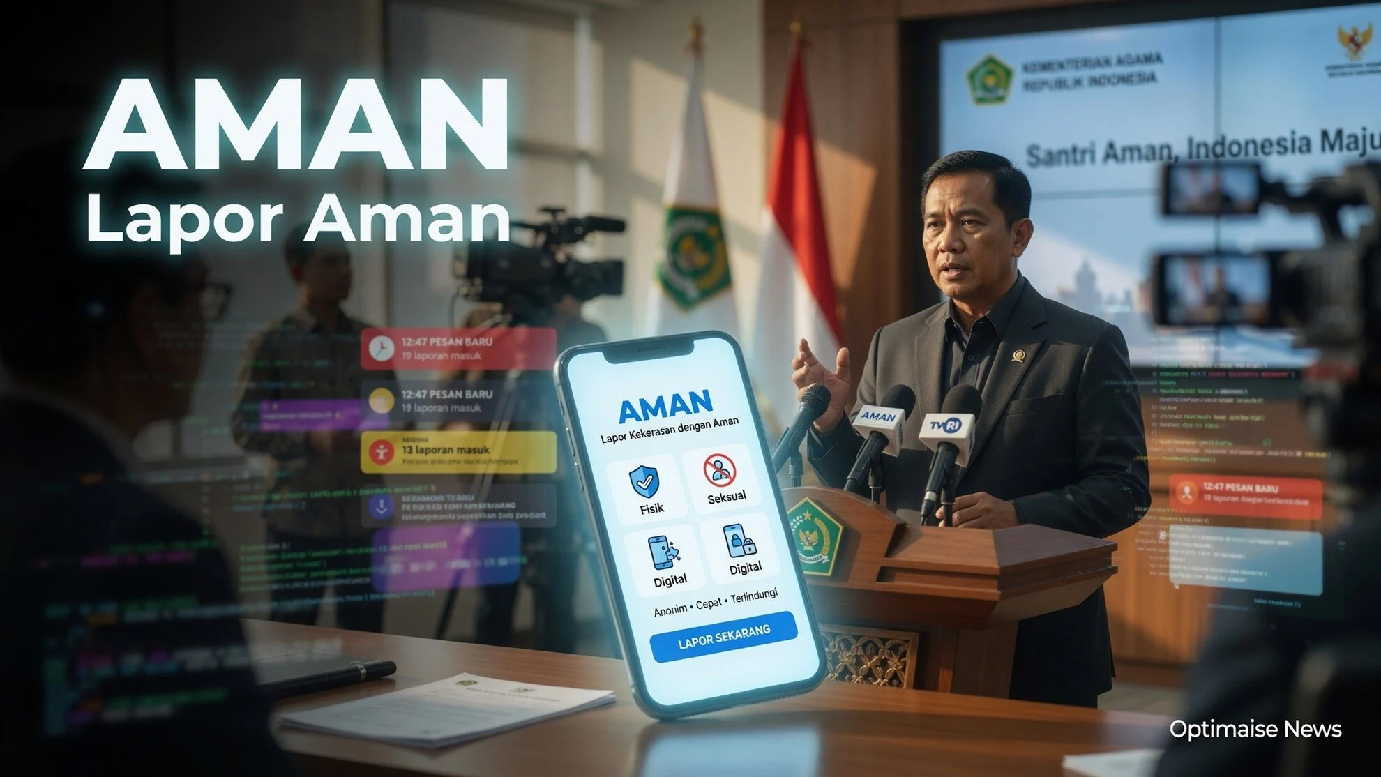 Kemenag Buka Dua Kanal AMAN Lindungi 16 Juta Santri-Siswa