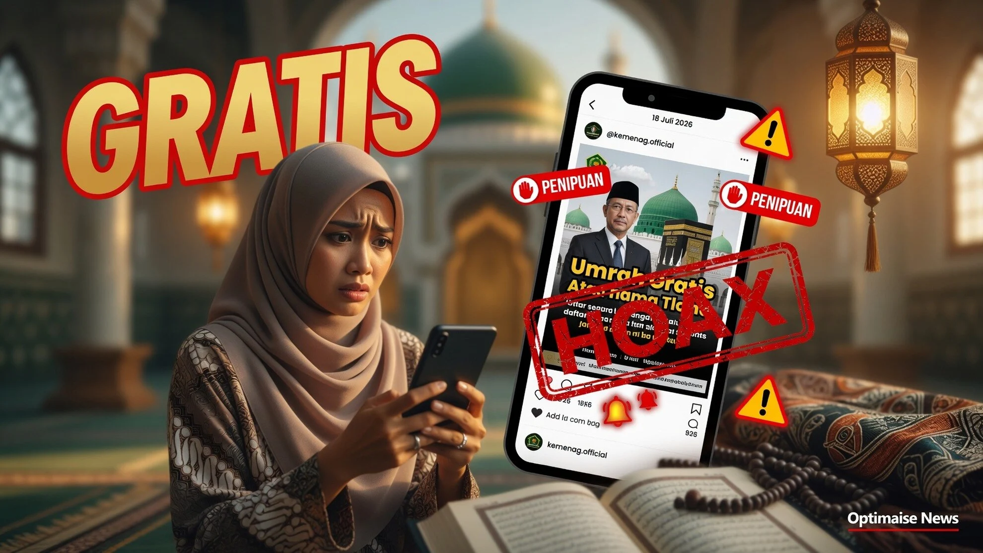 Kemenag: Tautan Umrah Gratis TikTok 18 Juli Hoaks