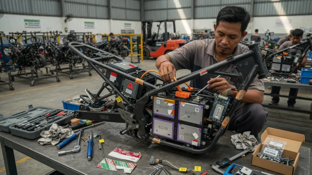 Keberadaan fasilitas perakitan lokal seperti di kawasan industri Cikarang