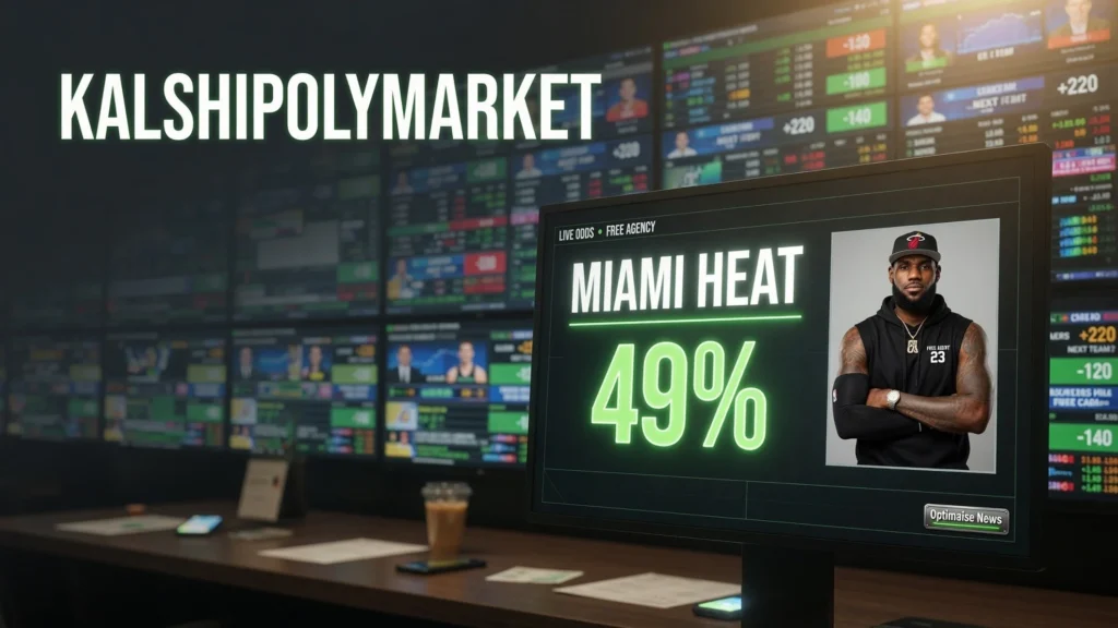 Keputusan LeBron James: Heat 49% di Kalshi-Polymarket
