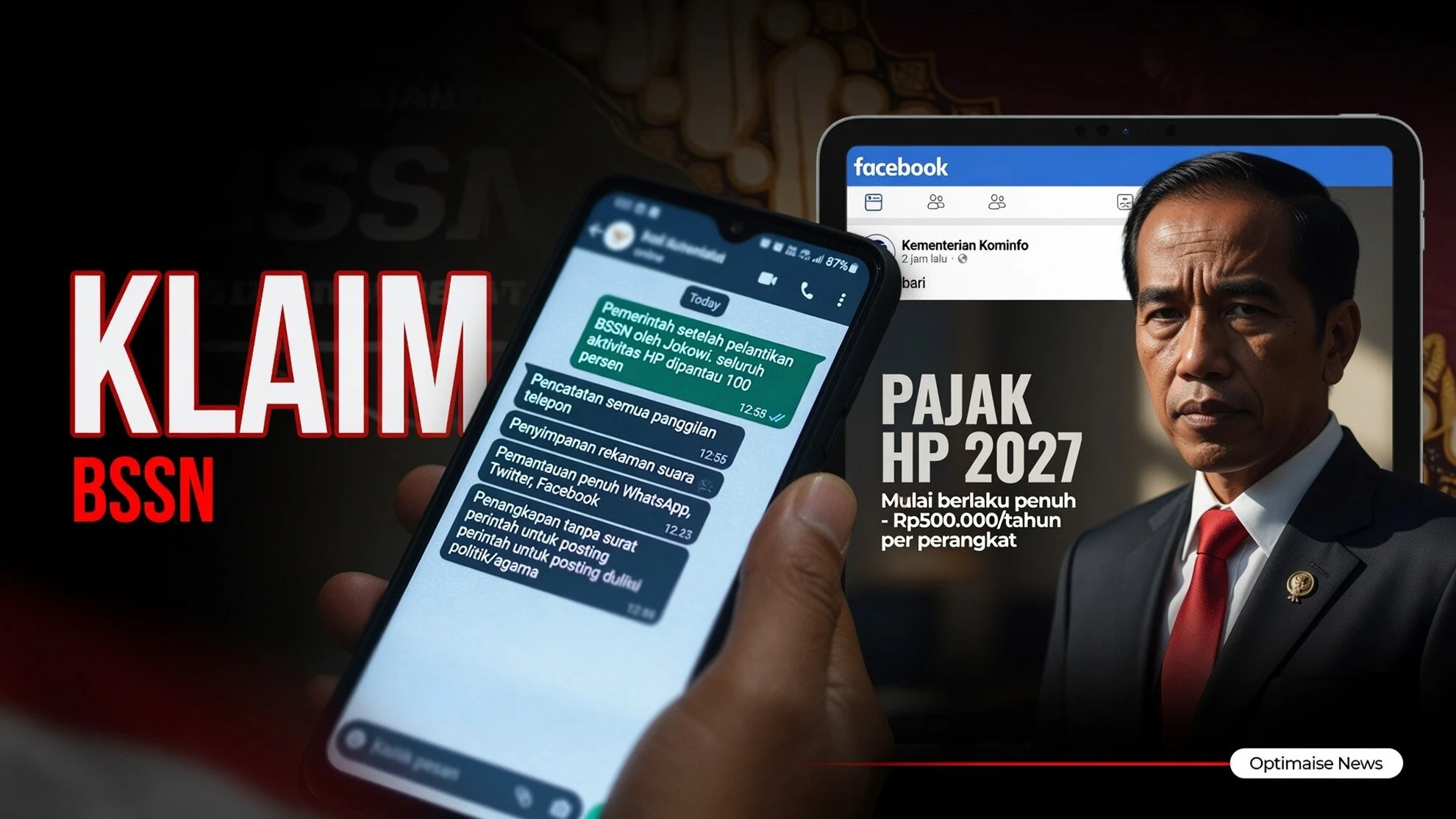 Klaim BSSN Pantau HP 100% dan Pajak Bahlil 2027 Bohong