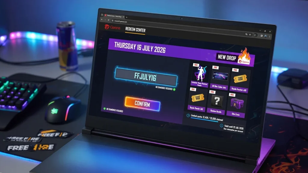 Cara Menukar di Laman Resmi Reward Garena