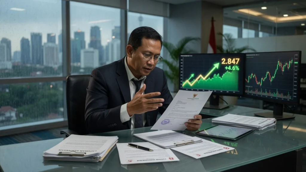 Laporan kepemilikan tiga pihak dan outlook aksi korporasi