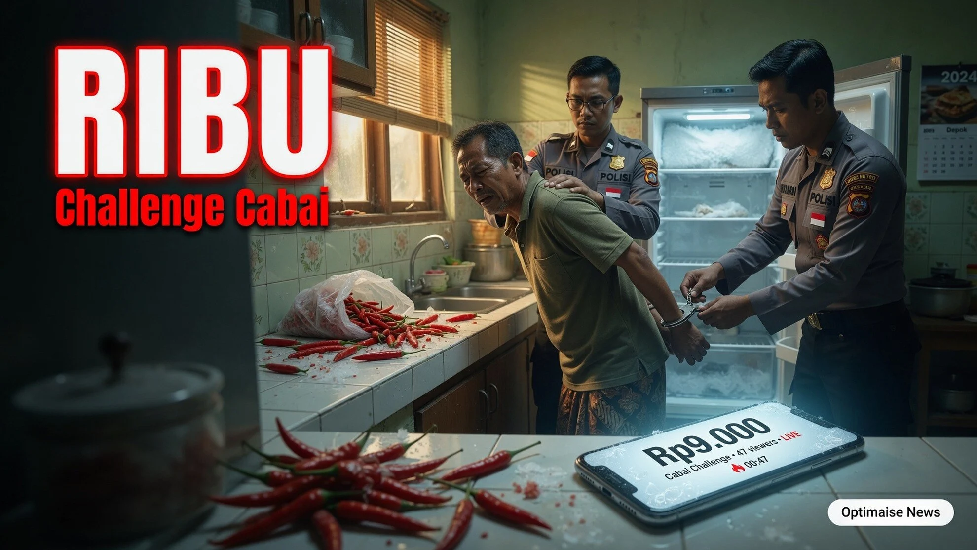 Korban Challenge Cabai-Freezer Kantongi Rp9 Ribu