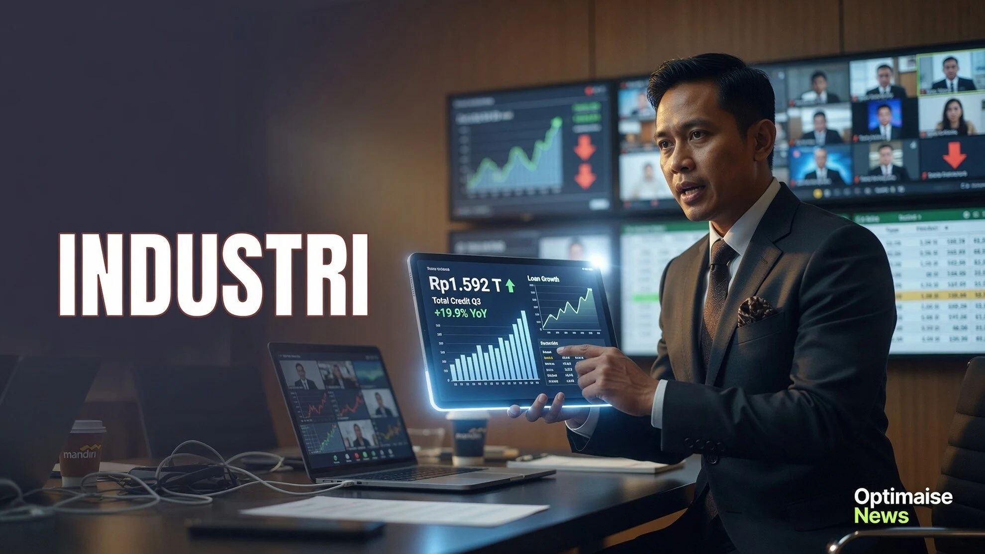 Kredit Bank Mandiri Rp1.592 T, Nyaris 2x Laju Industri