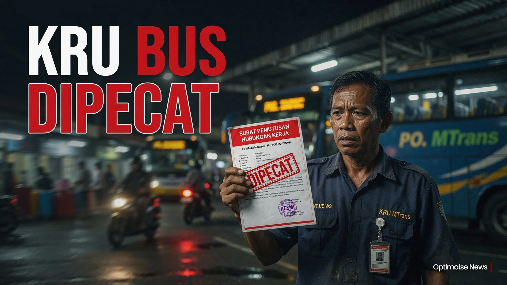 Kru Bus MTrans Dipecat, Korban Tolak Proses Pidana