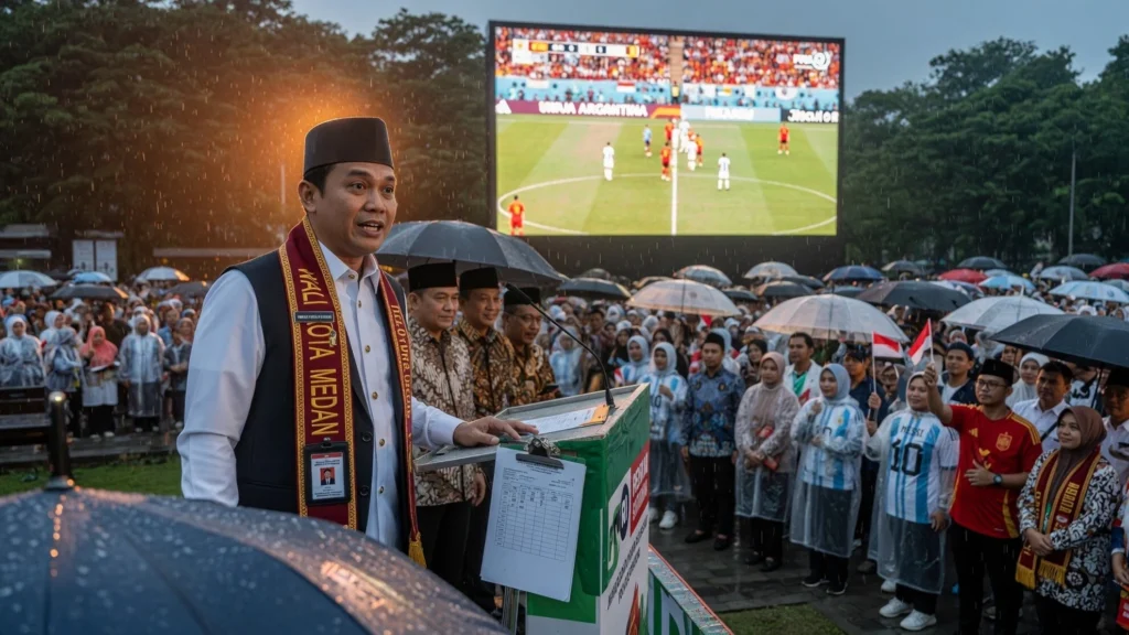 Jeda Babak Pertama: Kuis PSMS, Wilayah Kota, dan Nama Wali Kota