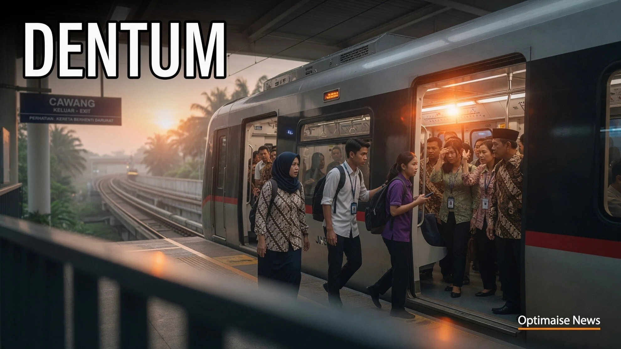 LRT Jabodebek Padam di Cawang Usai Dentum