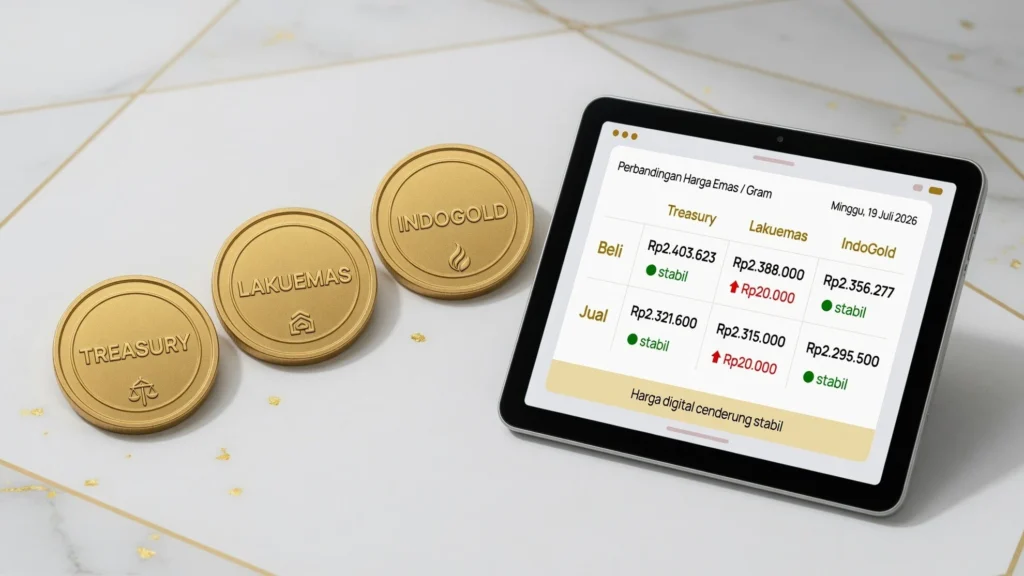 Faktor stabilitas: emas global dan kurs rupiah