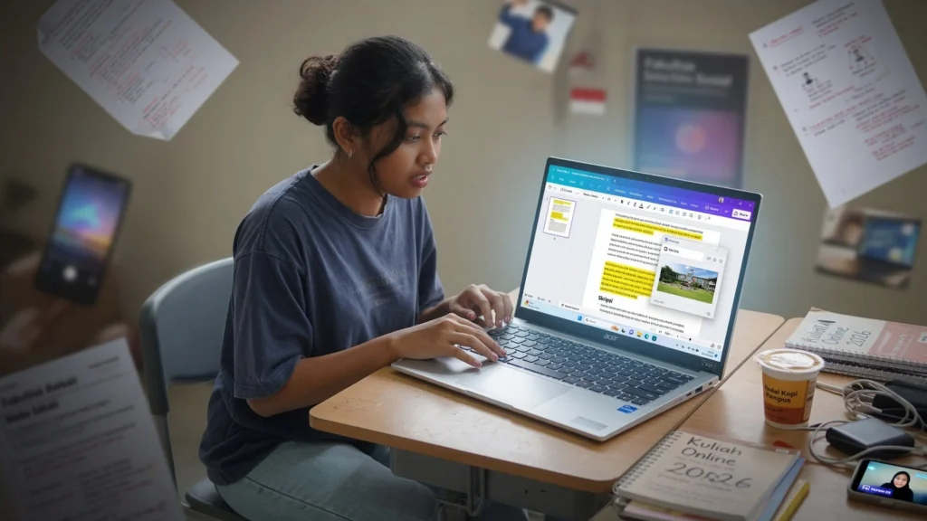 Acer Aspire Lite AL14: Hemat Daya, RAM Bisa Dinaikkan, Layar IPS 14 Inci