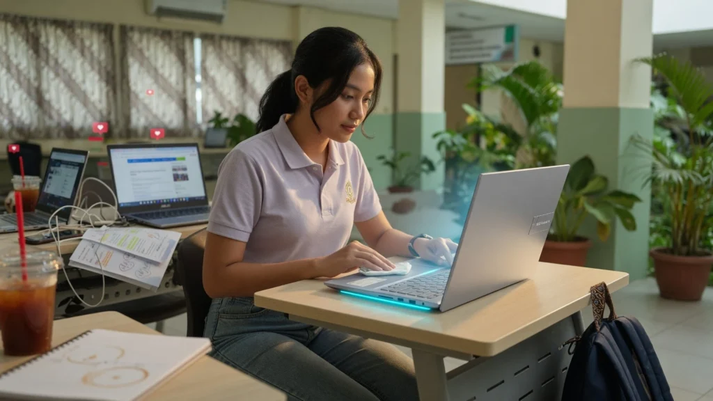Fitur tahan banting dan higienis yang relevan di lingkungan kampus