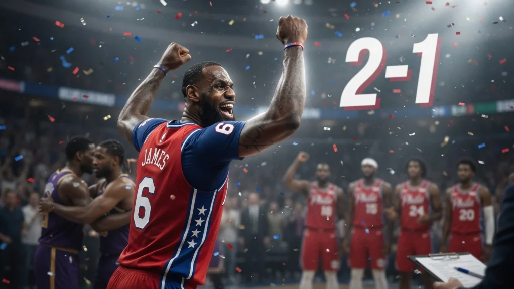 Lineup Sixers: Embiid, Maxey, Edgecombe, Brown, plus LeBron