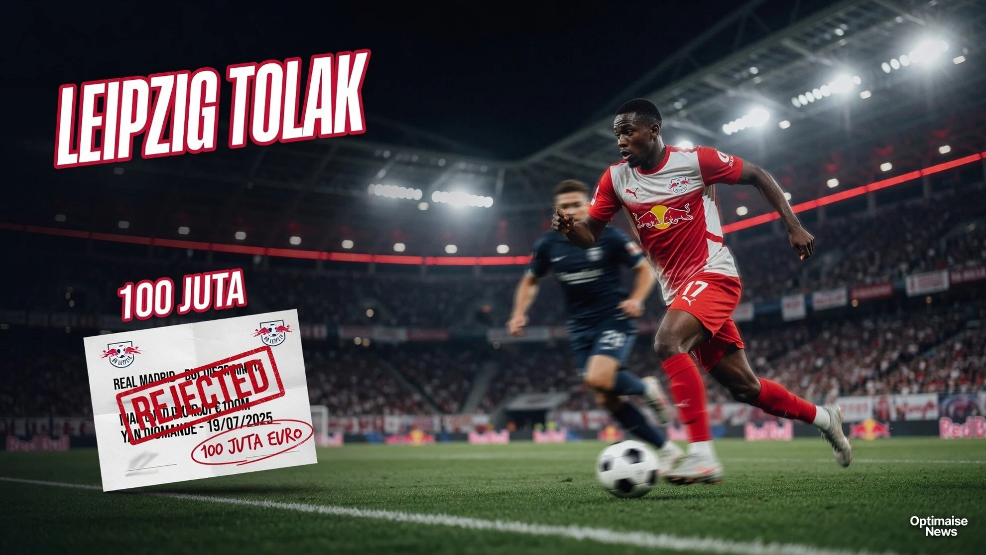 Leipzig Tolak 100 Juta Euro Real Madrid untuk Diomande Tanpa Trofi