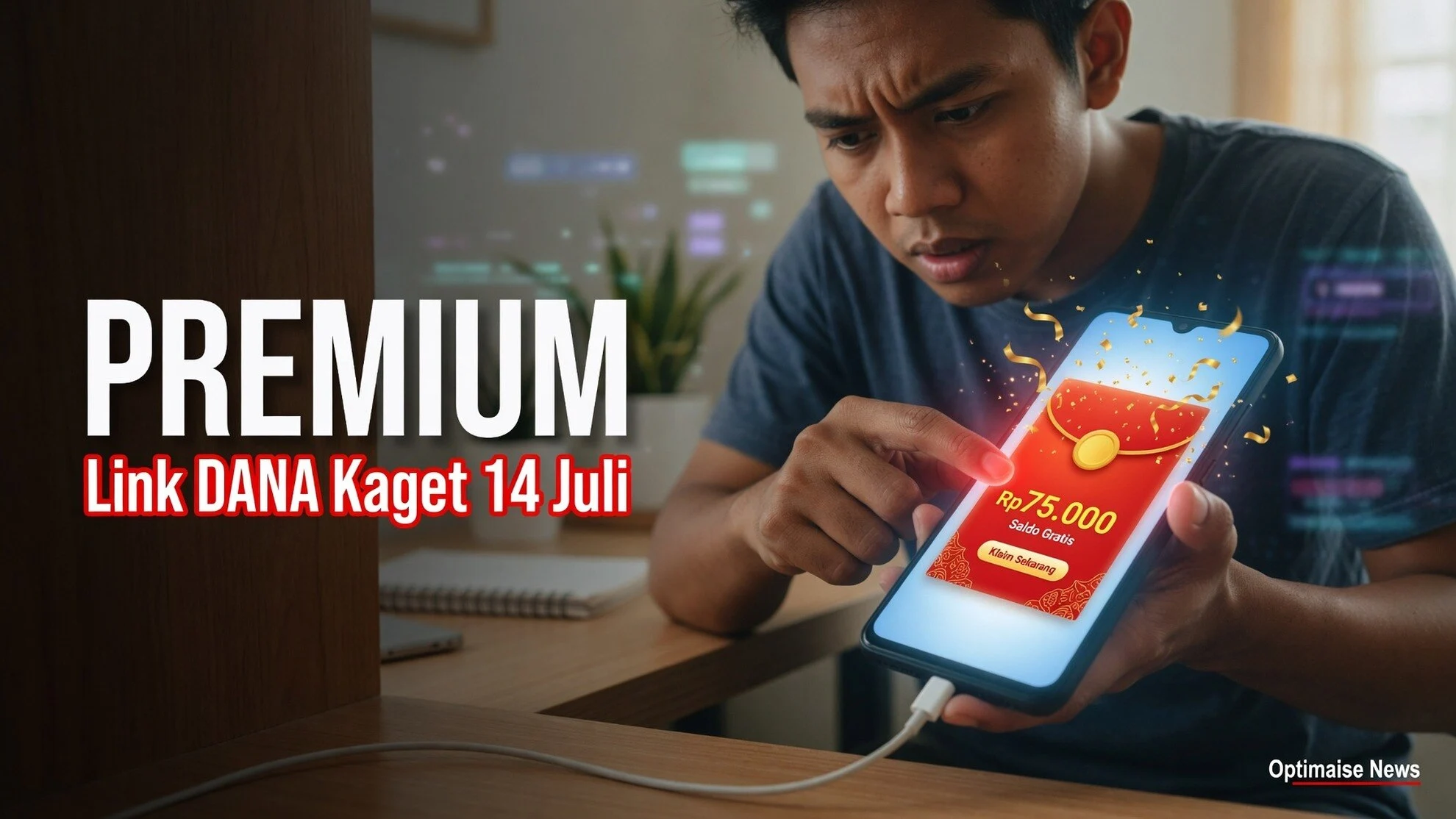 Link DANA Kaget 14 Juli 2026 cairkan Rp75.000 Premium