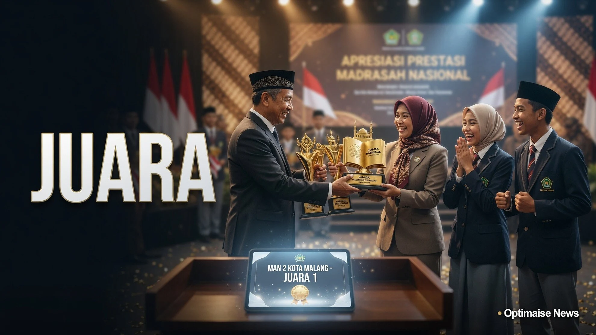 MAN 2 Malang Sabet 4 Penghargaan Menag Usai Juara Umum OSN Beruntun