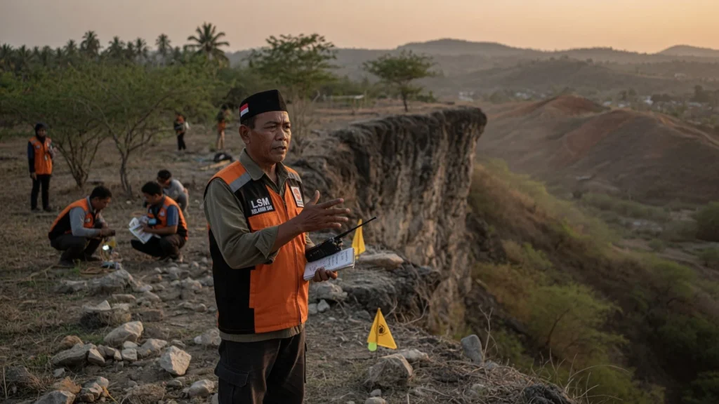 Relawan LSM Temukan Korban di Area Tebing Perbukitan