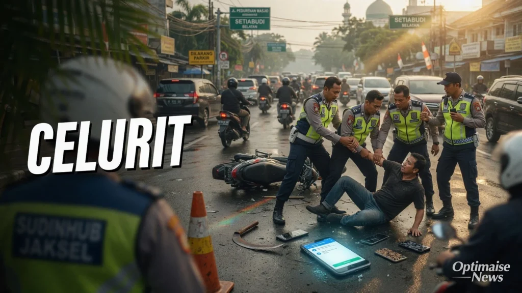 Macet Jebak Jambret di Jaksel, 1 Diamankan Bawa Celurit