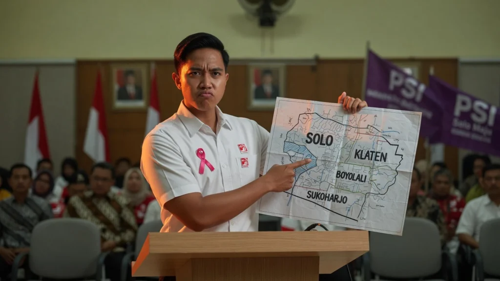 Peta Teritori: Solo untuk Kaesang, Wilayah Lain untuk Kader