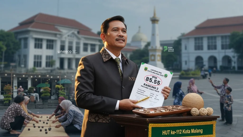 Lomba Dakon dan Bekel Latih Gotong Royong Warga Malang