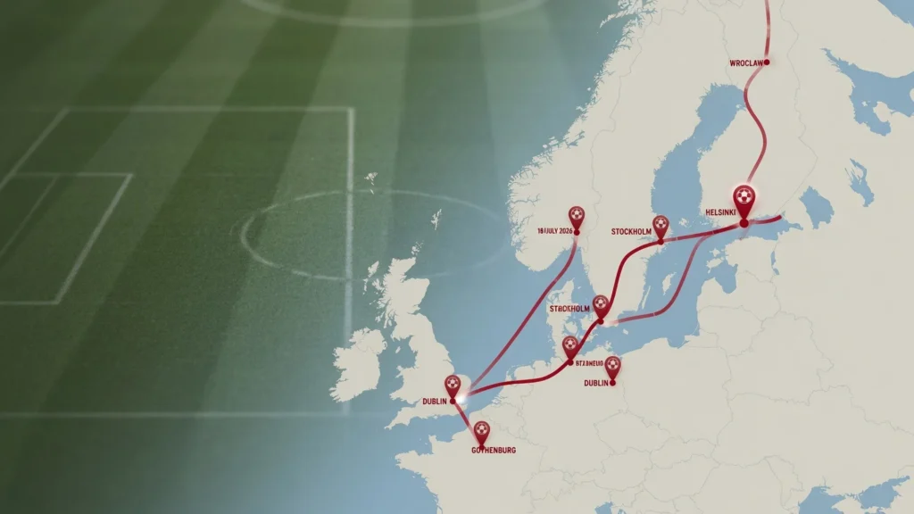 Detail teknis laga pembuka di stadion Helsinki