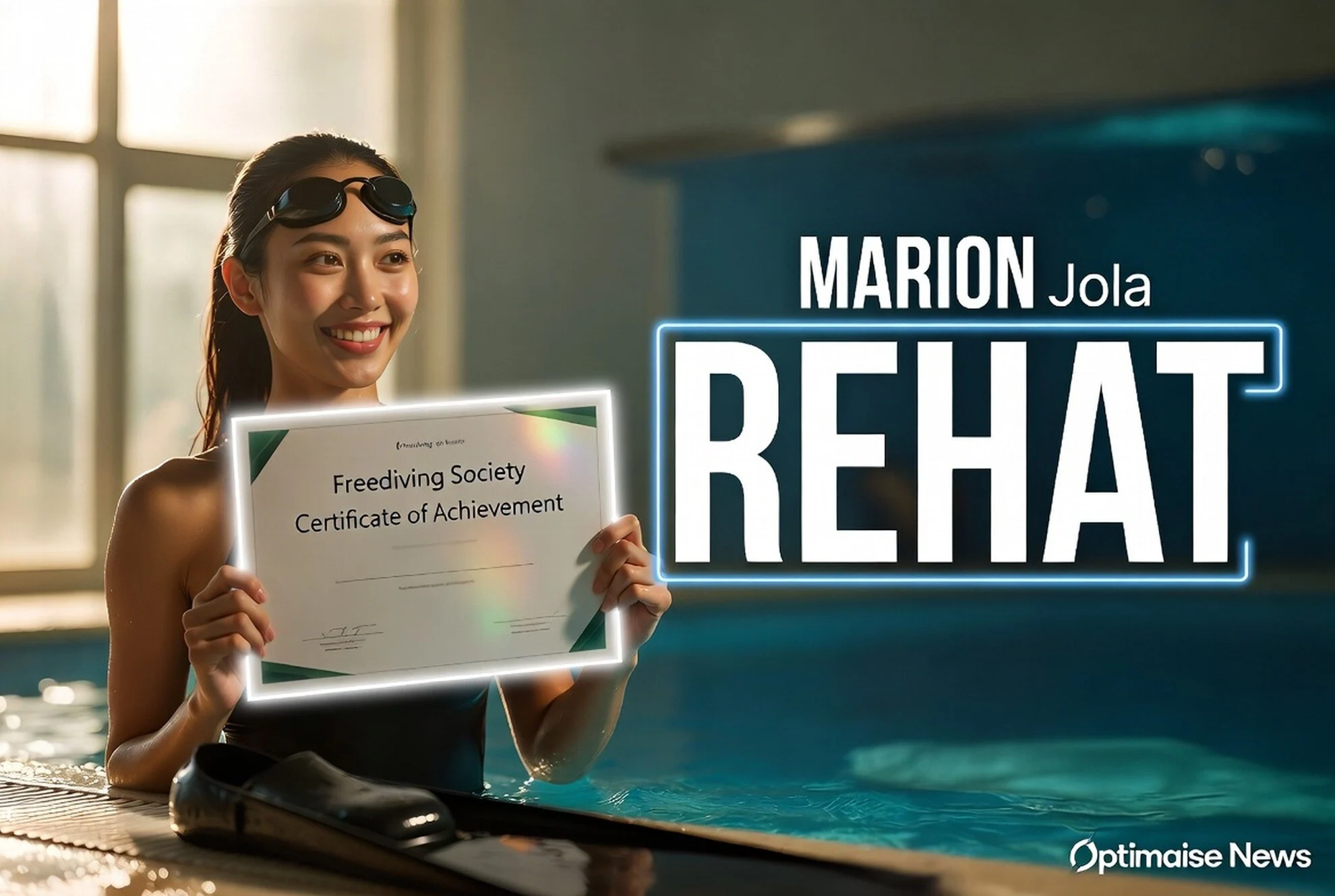 Marion Jola Raih Sertifikat Freediving Cuma 3 Sesi Latihan Usai Rehat