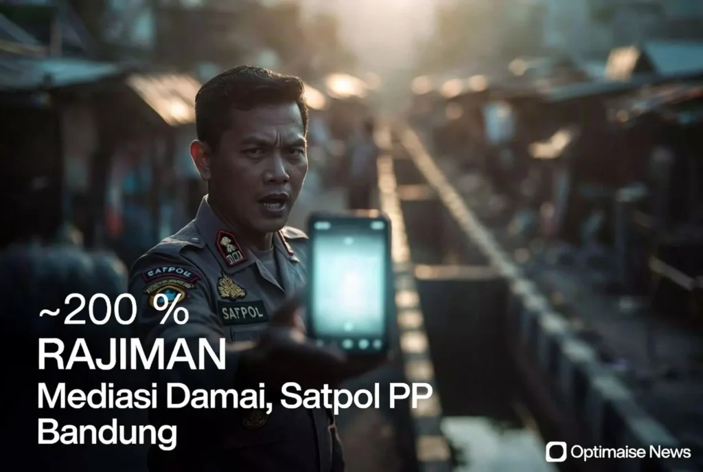 Mediasi Damai, Satpol PP Bandung Bongkar 36 Bangunan Liar Rajiman
