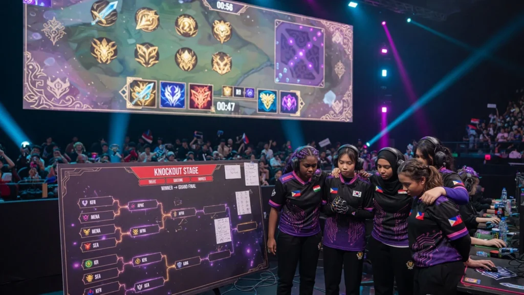 Format grup double elimination menuju knockout