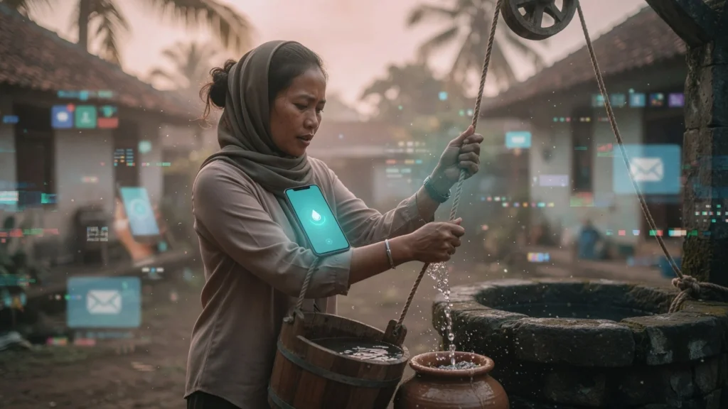 Sinyal Pertumbuhan Pribadi dari Tindakan Menimba