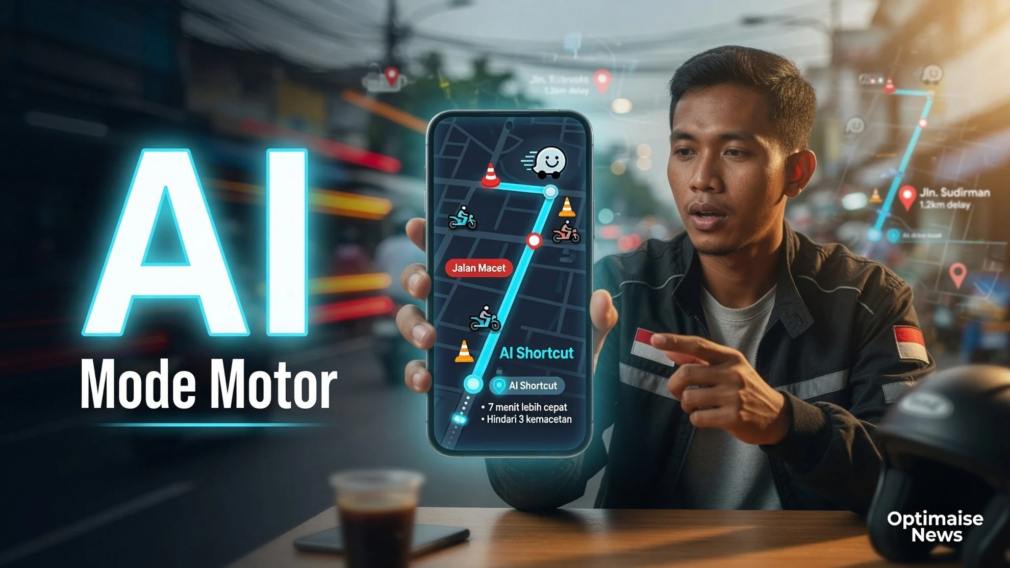 Mode Motor Waze: AI Rute Pintas di Tujuh Negara