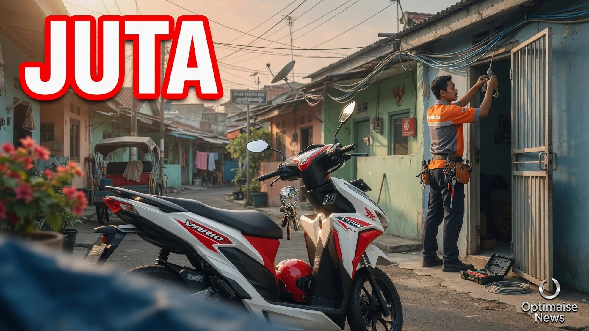 Motor Teknisi WiFi Dicuri Saat Kerja, SN Jual Rp2,5 Juta