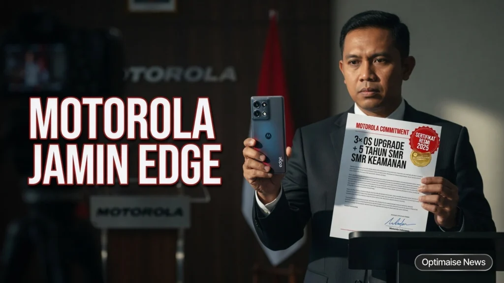 Motorola Jamin Edge 70 Max 3 OS dan 5 Tahun Keamanan