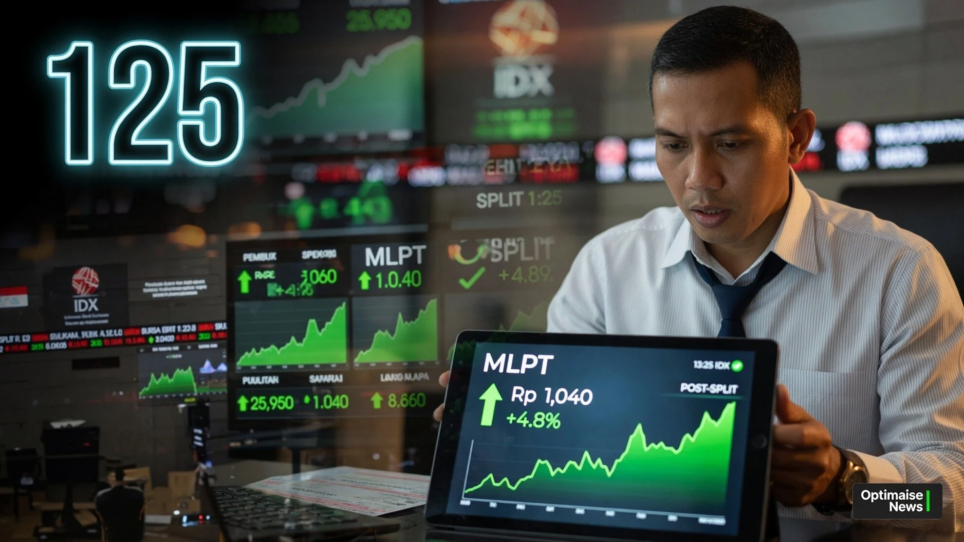 Multipolar Lonjak 25% ke Rp1.300 Usai Stock Split 1:25