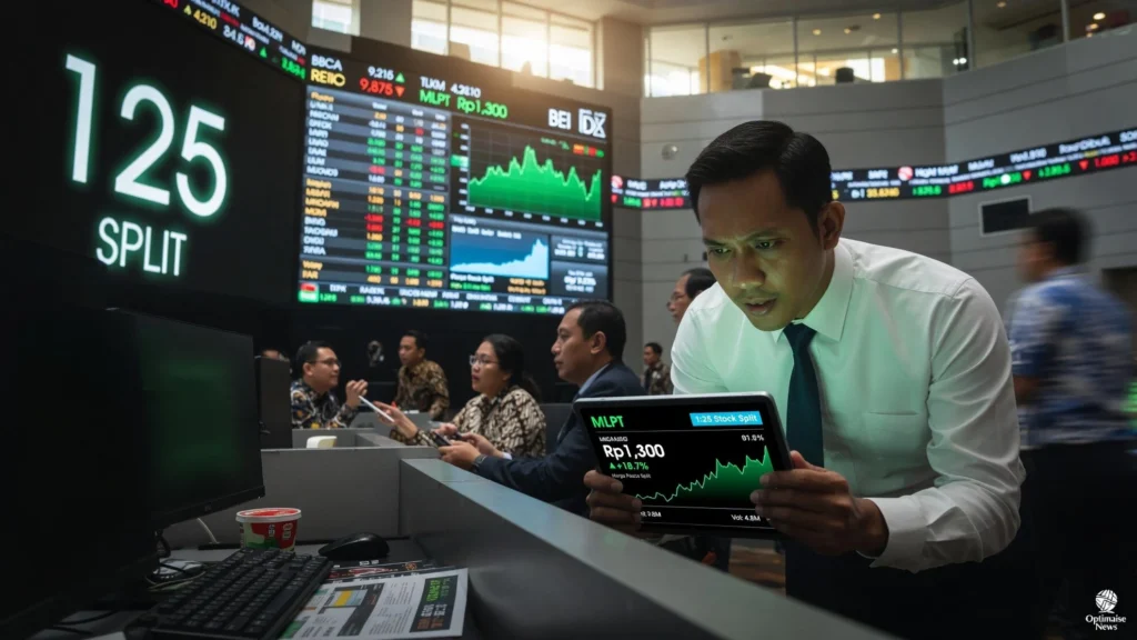 Multipolar Melesat 25% ke Rp1.300 Usai Split 1:25