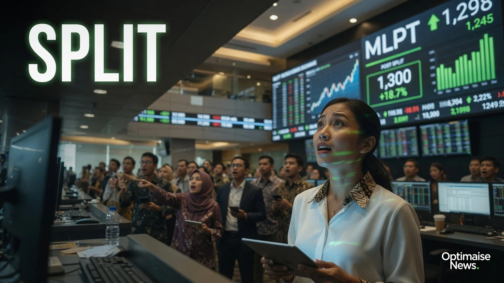 Multipolar Technology Melonjak 25% ke Rp1.300 di Rp1.300