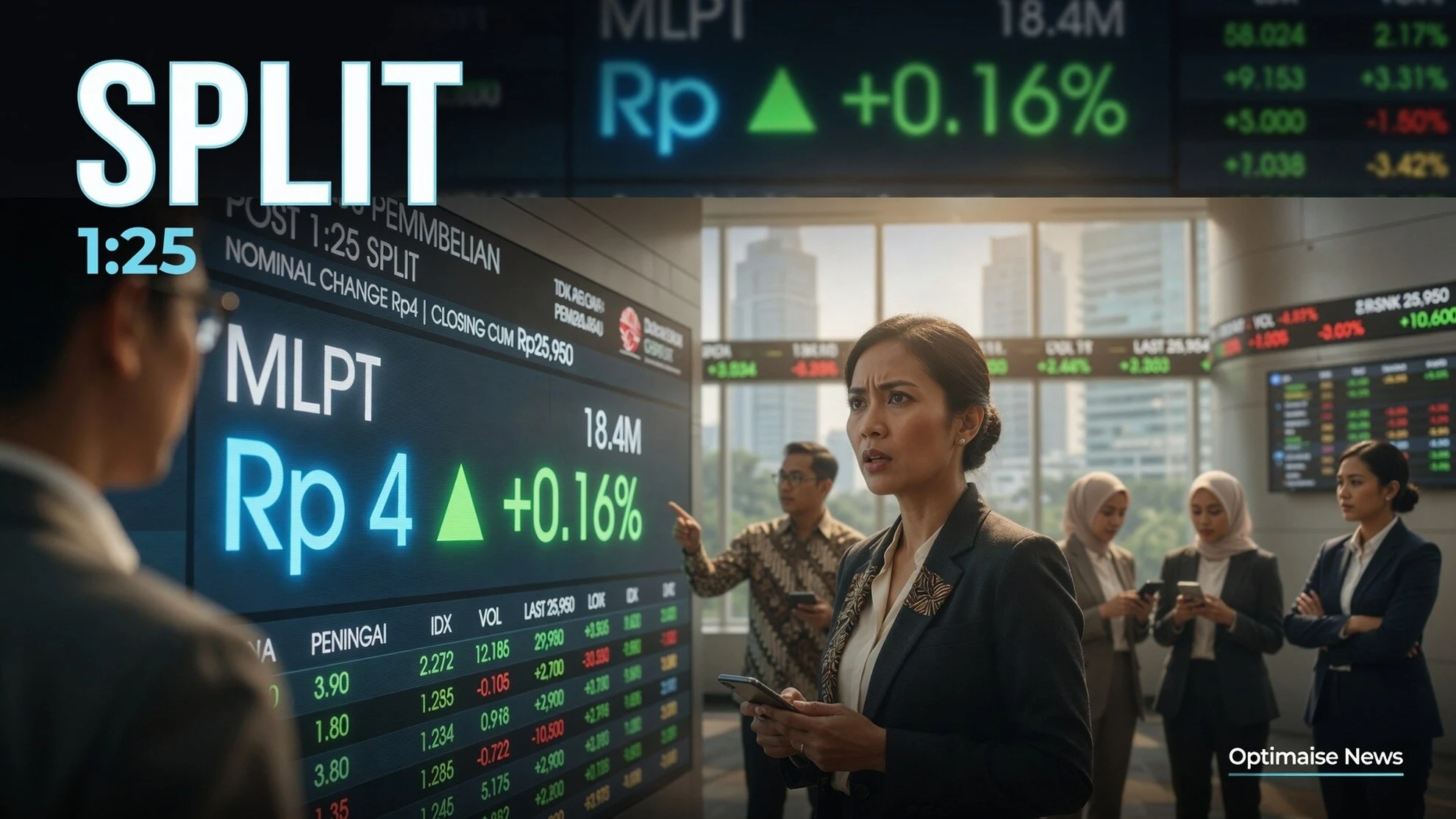 Multipolar dari Rp25.950 Jadi Rp1.040 Usai Split