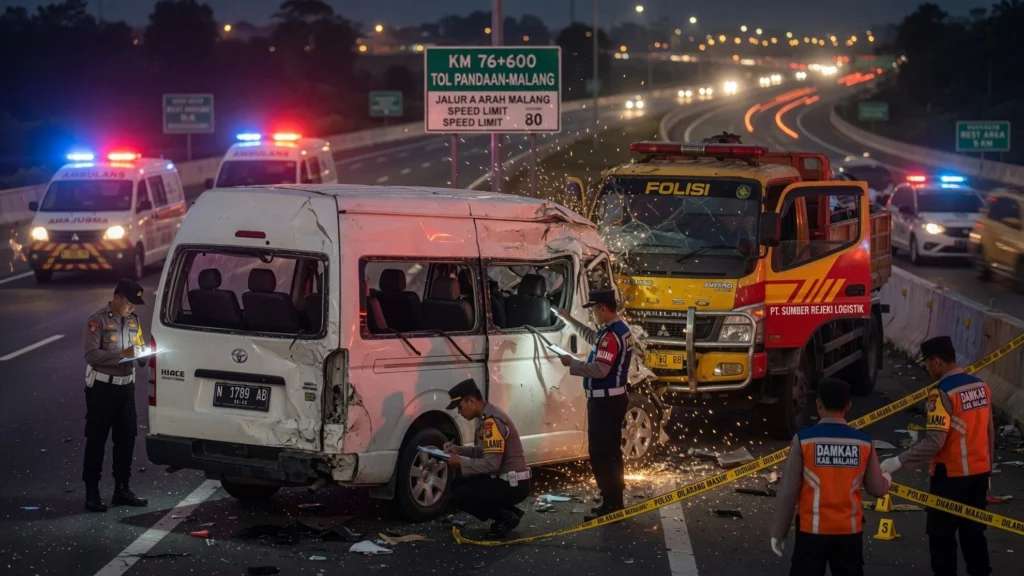 Tabrak Belakang yang Tak Terelakkan Meski Ada Bekas Rem