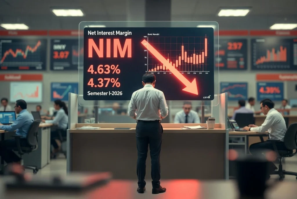 Contoh Kasus Nyata Penurunan NIM Bank Mandiri Semester I-2026
