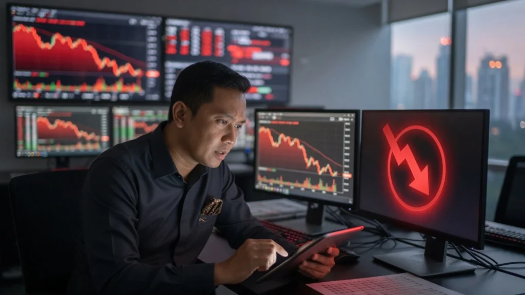 10 Saham dengan Net Sell Asing Terbesar 22 Juli