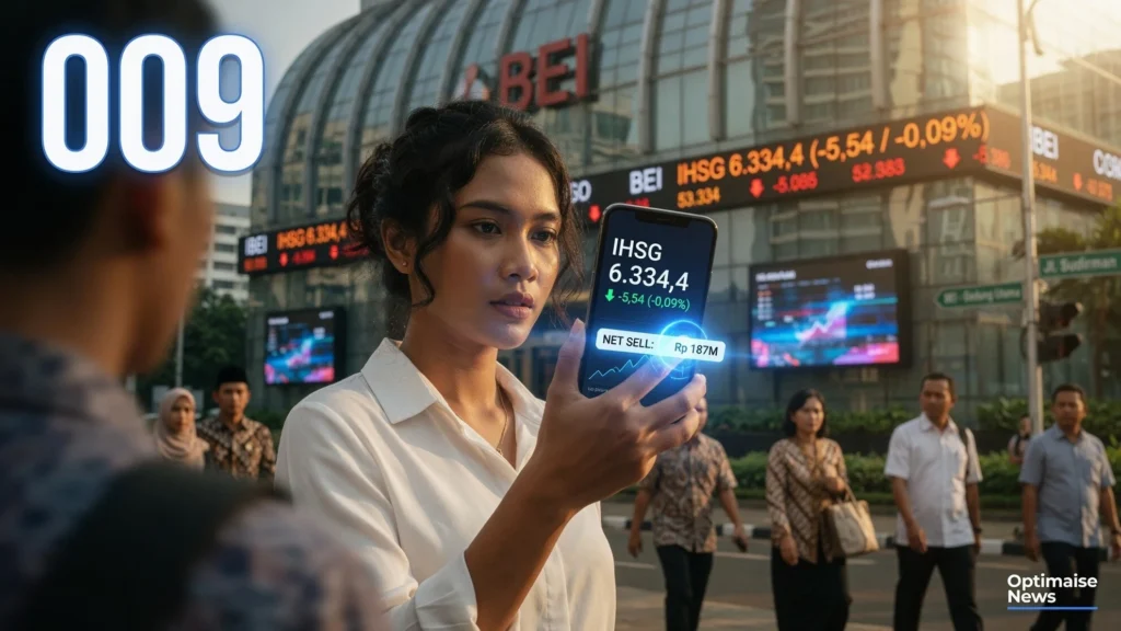 Net Sell Asing Rp920 Miliar Dipimpin DSSA, IHSG Turun 0,09%