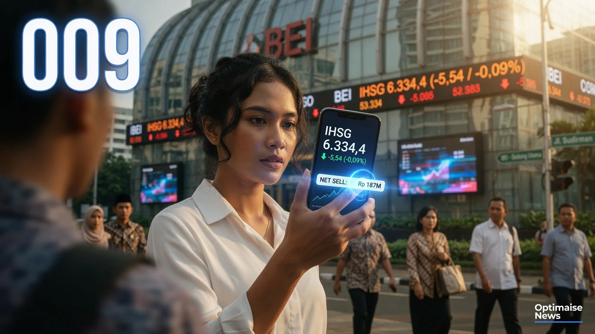 Net Sell Asing Rp920 Miliar Dipimpin DSSA, IHSG Turun 0,09%