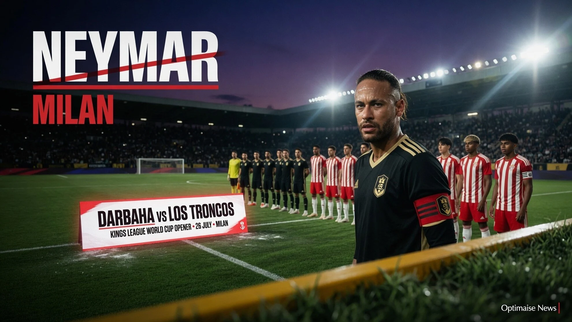 Neymar di Kings League WC: Darbaha Tantang Juara Spanyol di Milan