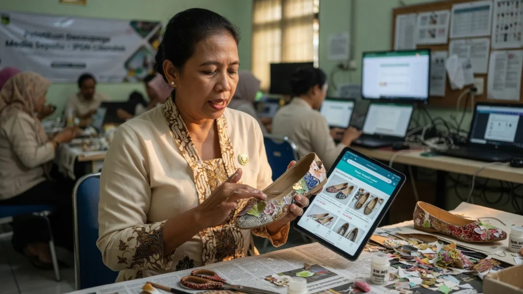 Teknik Ringan dengan Bahan dari Perajin Lokal dan Marketplace